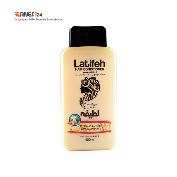 نرم کننده موی سر طلایی لطیفه حجم 400 میلی لیتر عکس استفاده شده در سایت ارنست 24 - ernest24.com