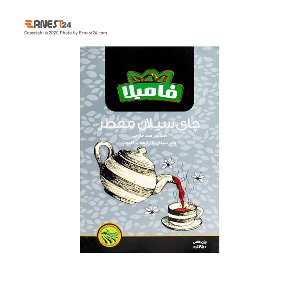 چای سیاه عطری سیلان فامیلا وزن 450 گرم عکس استفاده شده در سایت ارنست 24 - ernest24.com