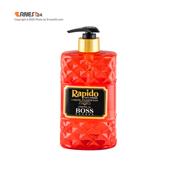 مایع دستشویی لوکس شفاف راپیدو مدل BOSS ORANGE وزن 500 گرم عکس استفاده شده در سایت ارنست 24 - ernest24.com